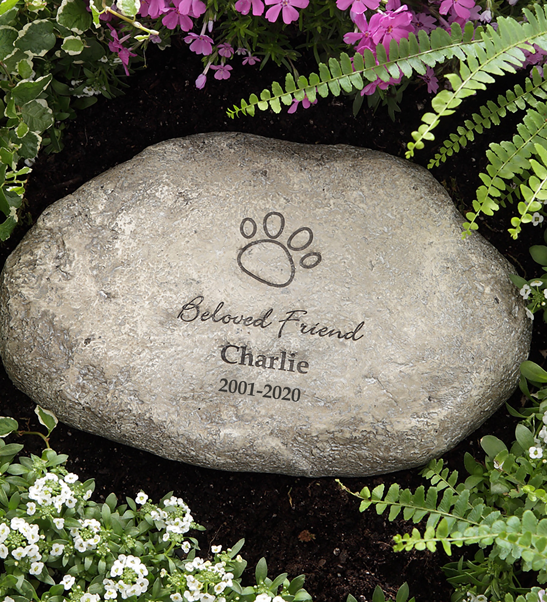 In Loving Memory Personalized Memorial Pet Stone